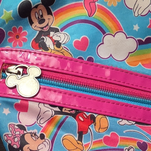 Vintage Disney Parks Exclusive Official Mickey & Minnie Colorful Tote Bag - Picture 8 of 8
